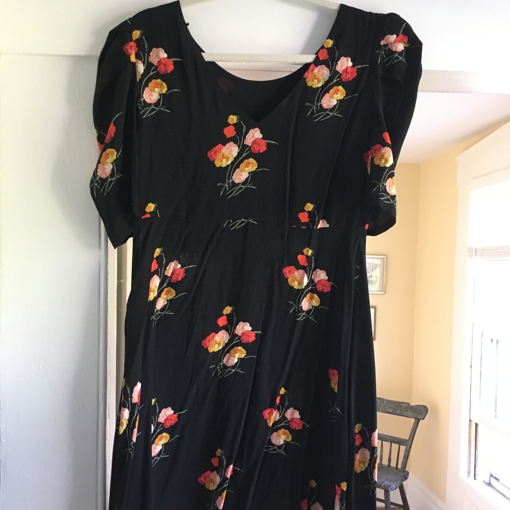 Zara Floral Midi Dress